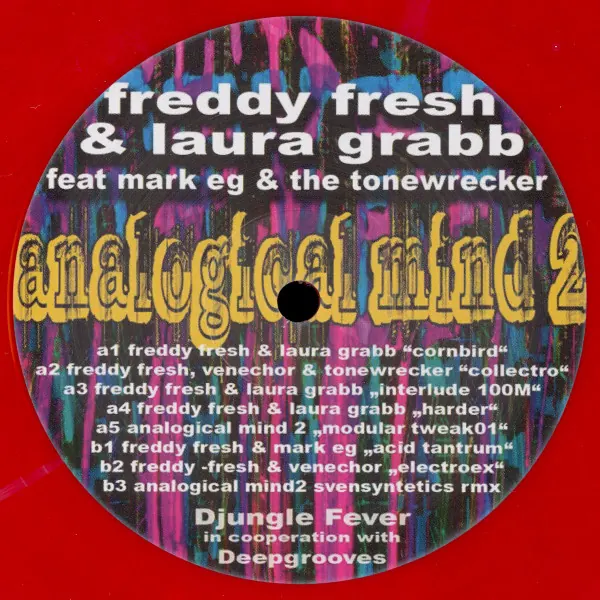 Cover art: Freddy Fresh & Laura Grabb feat Mark EG & The Tonewrecker – Analogical Mind 2