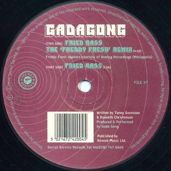 Cover art: Gadagong – Fried Bass