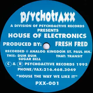 Cover art: Fresh Fred – House Of Electronics