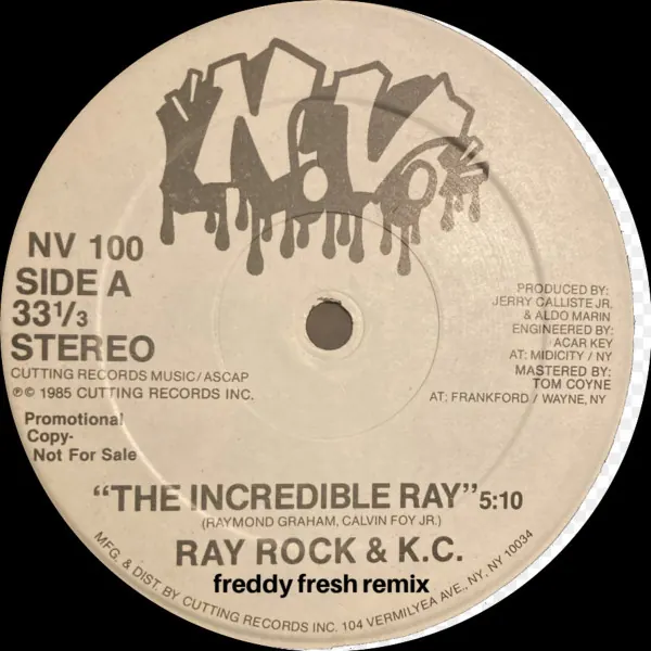 Cover art: Ray Rock & K.C. Vs. Freddy Fresh – Incredible Ray Remix