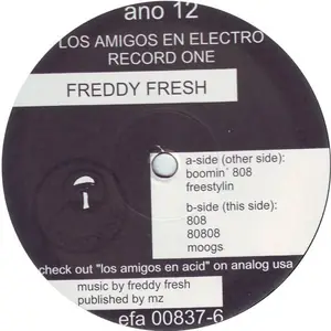 Cover art: Freddy Fresh / Biochip C. – Los Amigos En Electro
