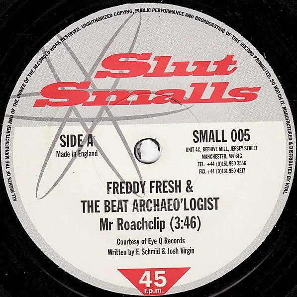 Cover art: Freddy Fresh & The Beat Archaeo'logist / Silverkick – Mr Roachclip / Voyle