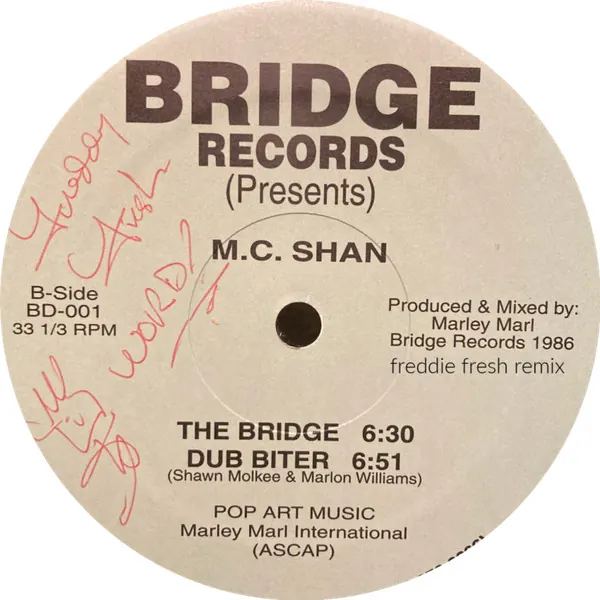 Cover art: MC Shan Vs. Freddy Fresh – The Bridge Freddy (Fresh Remix)