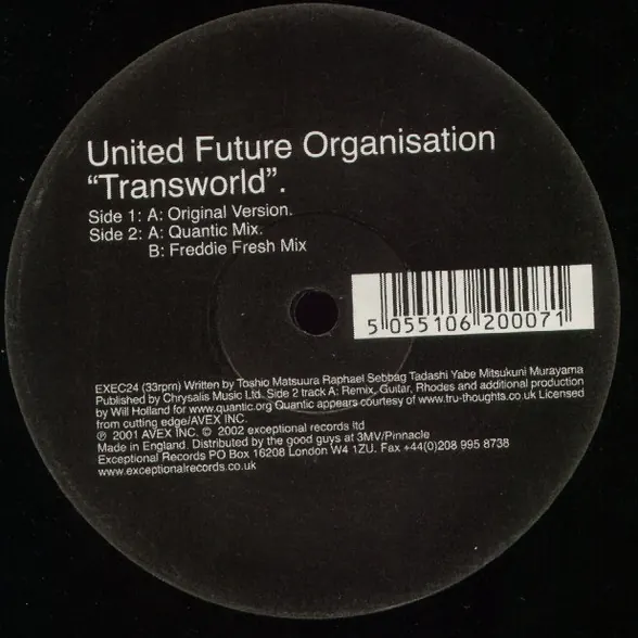 Cover art: United Future Organisation – Transworld